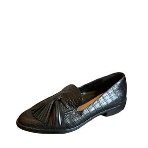 Vince Camuto Geralin Embossed Leather Tassel Loafers